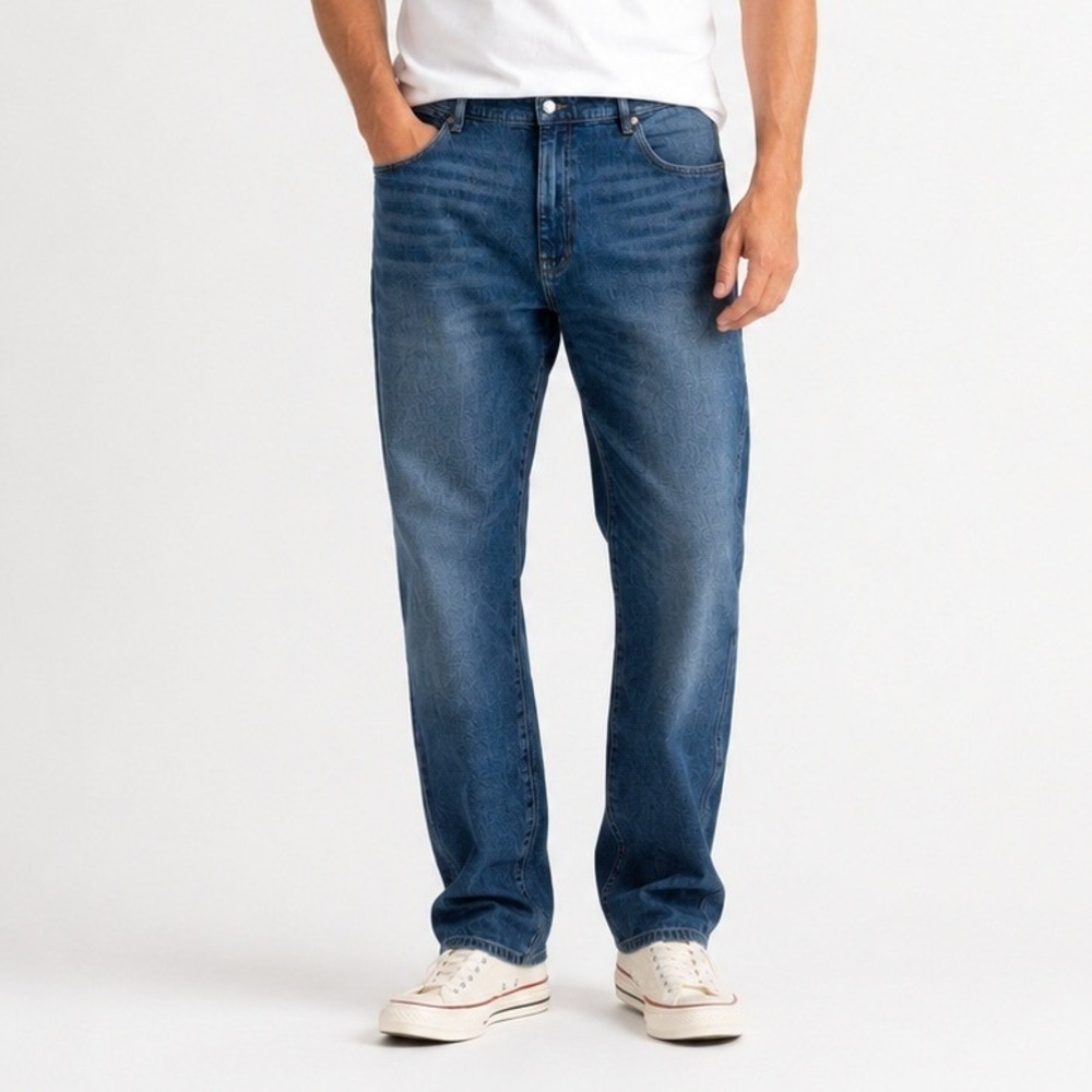 Warp + Weft GRR Gerald R. Ford Relaxed Straight Jeans Westside Light Blue 42x34